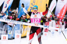 Katerina Smutna inn til seier i Jizerska Padesatka 2015. Foto: Magnus Östh/Swix Ski Classics. Katerina Smutna inn til seier i Jizerska Padesatka 2015. Foto: Magnus Östh/Swix Ski Classics.