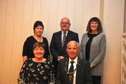 Formannskapet i Lund 2015 - 2019 Foto: Erik Thime /Agder Formannskapet i Lund bestr de neste fire rene av varaordf¿rer Ann Sissel Haukland (Ap) og Olav Hafstad Ð foran, samt Ragnhild Kj¿rmo (Frp), Hogne Skjerpe (H) og Magnhild Eia (Sp.)