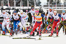 Therese Johaug underveis i 10-kilomeren som hun vant i Falun 2016. Foto: Felgenhauer/NordicFocus. Therese Johaug underveis i 10-kilomeren som hun vant i Falun 2016. Foto: Felgenhauer/NordicFocus.