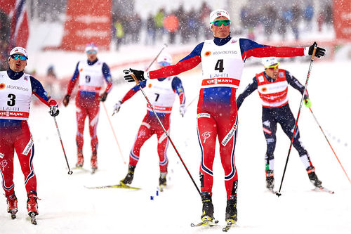 Emil Iversen nærmest lekte med konkurrentene under verdenscupsprinten i Lahti 2016. Foto: Felgenhauer/NordicFocus. Emil Iversen nærmest lekte med konkurrentene under verdenscupsprinten i Lahti 2016. Foto: Felgenhauer/NordicFocus.