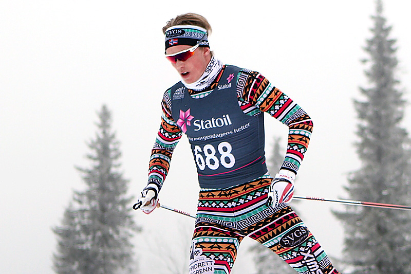 Vebjørn Hegdal, bildet, har hatt stor utvikling som langrennsløper som elev på toppidrett langrenn på Sandefjord vgs. Foto: Erik Borg. Vebjørn Hegdal, bildet, har hatt stor utvikling som langrennsløper som elev på toppidrett langrenn på Sandefjord vgs. Foto: Erik Borg.