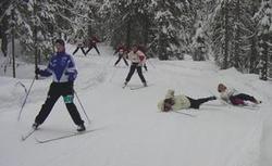 Knall og fall hører med. Bildet er tatt ved 12 km.