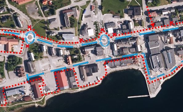 Stengte veier utklipp Stengte veier utklipp