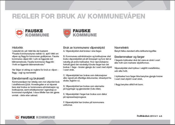 Profilhåndboka regler for Profilhåndboka regler for