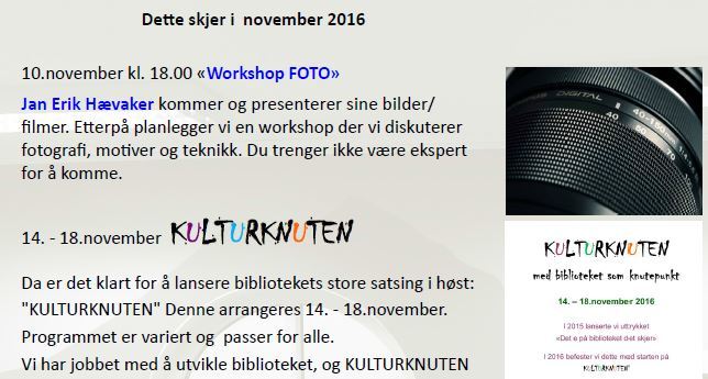 November på biblioteket November på biblioteket