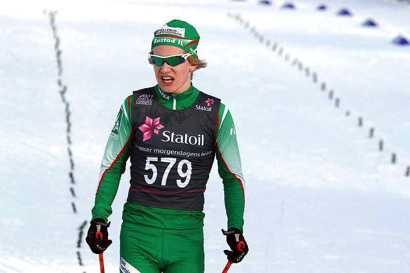 Iver Tildheim Andersen fra osloklubben Rustad IL gikk inn til gull for yngste herreklasse på 10 kilometer fri teknikk under Junio-NM i Harstad. Foto: Erik Borg. Iver Tildheim Andersen fra osloklubben Rustad IL gikk inn til gull for yngste herreklasse på 10 kilometer fri teknikk under Junio-NM i Harstad. Foto: Erik Borg.
