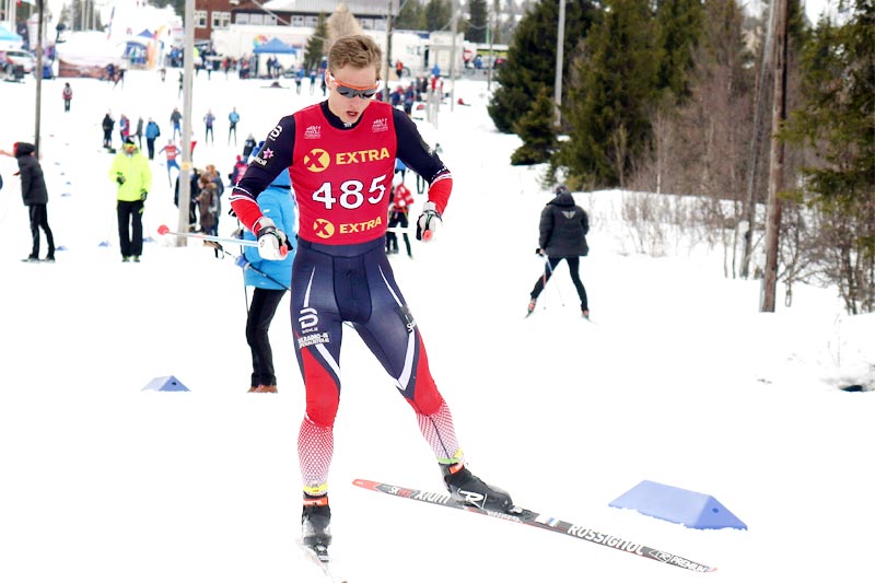Mathias Rundgreen gikk inn til 4. plass på 10 km, svært tett på medalje i tid, under NM på Gålå 2017. Foto: Erik Borg. Mathias Rundgreen gikk inn til 4. plass på 10 km, svært tett på medalje i tid, under NM på Gålå 2017. Foto: Erik Borg.