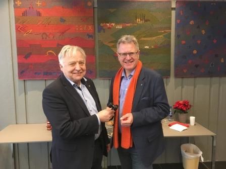 Regionrådet ved Olav Breivik og Erik Unaas med klubbe