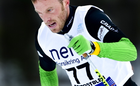 Anders Aukland under 10 km klassisk p Beito under den nasjonale pningen 2008