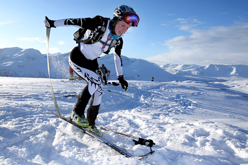 Marit Tveite Bystøl fra Voss vant norgescupen i Randonee sammenlagt for kvinner i 2011. Foto: Daniel Kvalvik. Marit Tveite Bystøl fra Voss vant norgescupen i Randonee sammenlagt for kvinner i 2011. Foto: Daniel Kvalvik.
