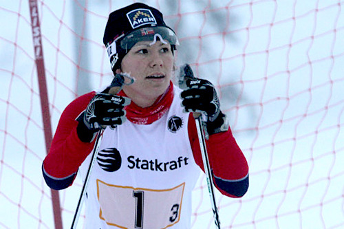 Mariann V. Marthinsen i forbindelse med verdenscupen for funskjonshemmede på Sjusjøen 2011. Foto: Claes-Tommy Herland. Mariann V. Marthinsen i forbindelse med verdenscupen for funskjonshemmede på Sjusjøen 2011. Foto: Claes-Tommy Herland.