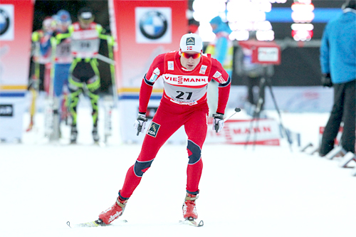 Niklas Dyrhaug under Tour de Ski 2011/2012, her under prologen i Oberhof. Foto: Hemmersbach/NordicFocus. Niklas Dyrhaug under Tour de Ski 2011/2012, her under prologen i Oberhof. Foto: Hemmersbach/NordicFocus.