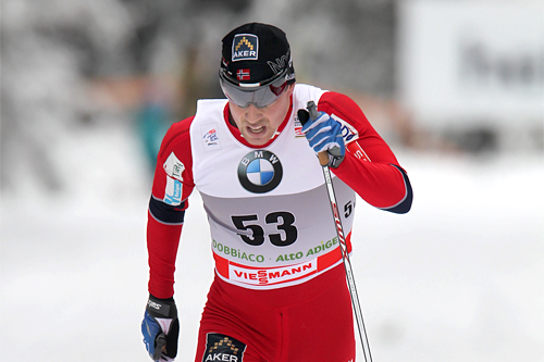 Eldar Rønning gikk et meget solid løp i Toblach på 5. etappe av Tour de Ski 2011/2012. Foto: Hemmersbach/NordicFocus. Eldar Rønning gikk et meget solid løp i Toblach på 5. etappe av Tour de Ski 2011/2012. Foto: Hemmersbach/NordicFocus.
