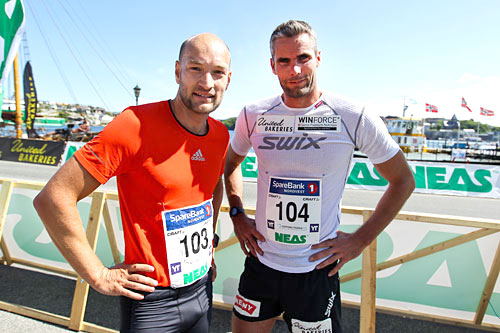 Jann Post, til venstre, og Thomas Alsgaard. Her foreviget i forbindelse med gateløpet i Toppidrettsveka 2012. Foto: Aapo Laiho. Jann Post, til venstre, og Thomas Alsgaard. Her foreviget i forbindelse med gateløpet i Toppidrettsveka 2012. Foto: Aapo Laiho.