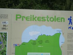 Stiprofil Preikestolen. Foto: Aktivitetssenteret Stiprofil Preikestolen. Foto: Aktivitetssenteret