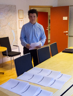 Fillip E. Carstensen gjør seg klar til fagprøven Kenneth Gjesdal Fillip E. Carstensen gjør seg klar til fagprøven