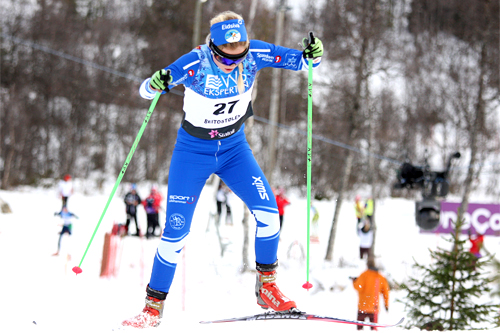 Emilie Kristoffersen har gjort et kvantesprang denne sesongen og er nå klar for U23-VM. Her ser vi hun ute i løypa i den nasjonale sesongåpningens 10 km fri i Beitosprinten 2012. Foto: Geir Nilsen/Langrenn.com. Emilie Kristoffersen har gjort et kvantesprang denne sesongen og er nå klar for U23-VM. Her ser vi hun ute i løypa i den nasjonale sesongåpningens 10 km fri i Beitosprinten 2012. Foto: Geir Nilsen/Langrenn.com.
