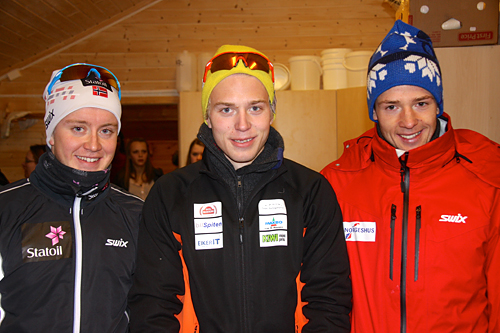 Topp tre i Ribberennet 2012. Fra venstre: Sindre Bjørnestad Skar, Pål Kristian Grue Tufte og Ånund Lid Byggland. Arrangørfoto. Topp tre i Ribberennet 2012. Fra venstre: Sindre Bjørnestad Skar, Pål Kristian Grue Tufte og Ånund Lid Byggland. Arrangørfoto.