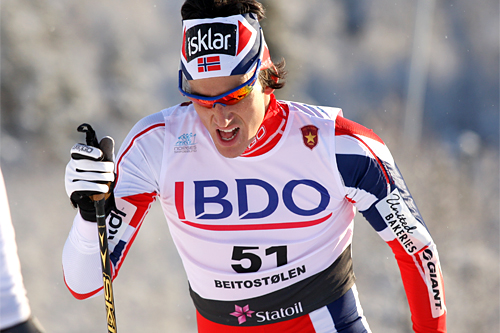 Tore Bjørseth Berdal underveis i den nasjonale sesongåpningens 15 km klassisk i Beitosprinten 2012. Foto: Geir Nilsen/Langrenn.com. Tore Bjørseth Berdal underveis i den nasjonale sesongåpningens 15 km klassisk i Beitosprinten 2012. Foto: Geir Nilsen/Langrenn.com.