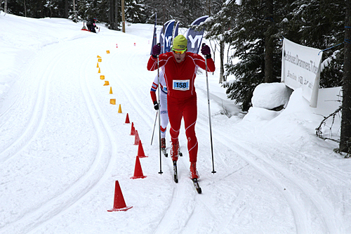 Jonas Nielsen vant onsdag kveld Hodelyktrennet. Her er han fra da det ble seier i Montebellorennet 2013. Foto: Montebelloarrangørene. Jonas Nielsen vant onsdag kveld Hodelyktrennet. Her er han fra da det ble seier i Montebellorennet 2013. Foto: Montebelloarrangørene.