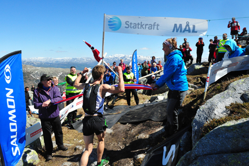 Øystein Sylta viste muskler og vann Norgescupløpet Hovlandsnuten Opp i Sauda i et tidligere år. Foto: Per Inge Fjellheim. Øystein Sylta viste muskler og vann Norgescupløpet Hovlandsnuten Opp i Sauda i et tidligere år. Foto: Per Inge Fjellheim.