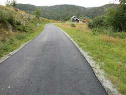 Ny asfaltert vei til Åvedal Ny asfaltert vei til Åvedal