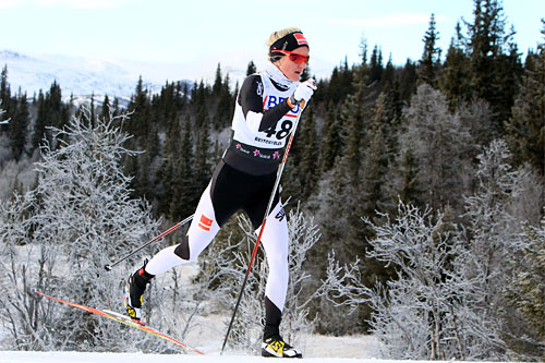 Kathrine Harsem leder Skandinavisk Cup sammenlagt etter sist helgs åpningsrunde i finske Vuokatti. Foto: Erik Borg/Langrenn.com. Kathrine Harsem leder Skandinavisk Cup sammenlagt etter sist helgs åpningsrunde i finske Vuokatti. Foto: Erik Borg/Langrenn.com.