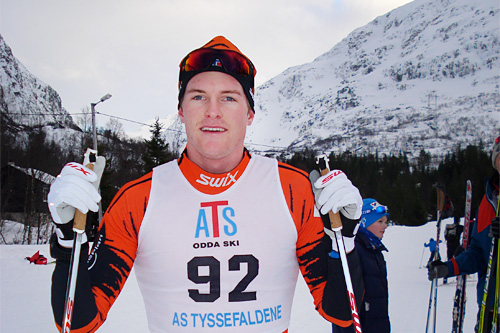 Torgeir Skare Thygesen etter sin seier i Jularennet. I dag var han best i Haukelirennet. Foto: Rolf Bøen. Torgeir Skare Thygesen etter sin seier i Jularennet. I dag var han best i Haukelirennet. Foto: Rolf Bøen.