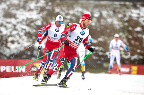 Martin Johnsrud Sundby på vei mot 3. plass under Tour de Ski sin 2. etappe i Oberhof sesongen 2013-2014. Foto: Felgenhauer/NordicFocus. Martin Johnsrud Sundby på vei mot 3. plass under Tour de Ski sin 2. etappe i Oberhof sesongen 2013-2014. Foto: Felgenhauer/NordicFocus.