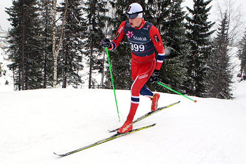 Erling Fagerbakke Fosse vant rulleskirennet i klassisk stil under Bergsdalen Opp 2015. Her fra junior-NM på Mo i Rana der han ble mester i yngste juniorklasse på 10 km klassisk. Foto: Erik Borg. Erling Fagerbakke Fosse vant rulleskirennet i klassisk stil under Bergsdalen Opp 2015. Her fra junior-NM på Mo i Rana der han ble mester i yngste juniorklasse på 10 km klassisk. Foto: Erik Borg.