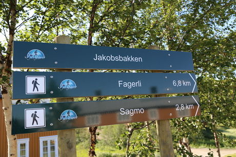 Sulitjelma Fagerli skilt Jakobsbakken Sulitjelma Fagerli skilt Jakobsbakken