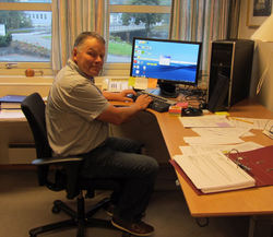 Egils siste arbeidsdag (foto: Rolv Lende) Egils siste arbeidsdag