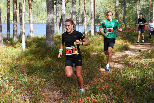 Nicoline Baardtvedt ble beste dame i Montebelloløpet 2014. Her er hun ved Kalmovannet. Arrangørfoto. Nicoline Baardtvedt ble beste dame i Montebelloløpet 2014. Her er hun ved Kalmovannet. Arrangørfoto.