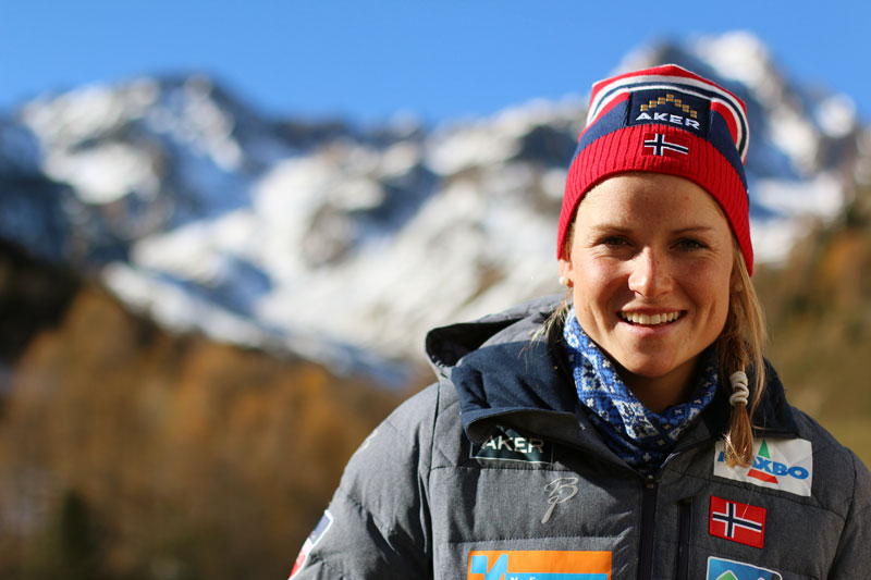 Marthe Kristoffersen på samling med skilandslaget i Val Senales høsten 2014. Foto: Birk Eirik Fjeld. Marthe Kristoffersen på samling med skilandslaget i Val Senales høsten 2014. Foto: Birk Eirik Fjeld.
