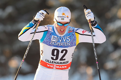 Calle Halfvarsson er tilbake på det svenske laget til verdenscupen i Davos kommende helg etter en sykdomsperiode. Han går kun sprintrennet i Sveits. Foto: Laiho/NordicFocus. Calle Halfvarsson er tilbake på det svenske laget til verdenscupen i Davos kommende helg etter en sykdomsperiode. Han går kun sprintrennet i Sveits. Foto: Laiho/NordicFocus.