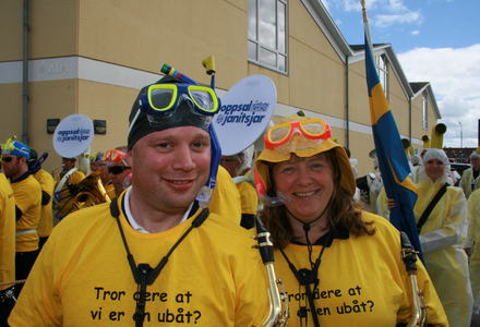 Sæby Danmark, juni 2013 - karneval - Anders og Kristin