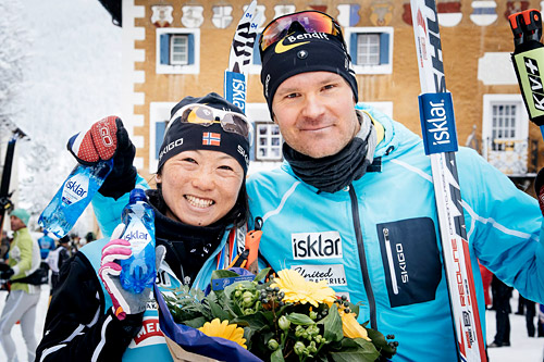 Masako Ishida og Øystein Pettersen, begge fra Team United Bakeries, stormet inn til hver sin seier i sesongens 4. renn av Swix Ski Classics, La Diagonela 2015. Foto: Magnus Östh/Swix Ski Classics. Masako Ishida og Øystein Pettersen, begge fra Team United Bakeries, stormet inn til hver sin seier i sesongens 4. renn av Swix Ski Classics, La Diagonela 2015. Foto: Magnus Östh/Swix Ski Classics.