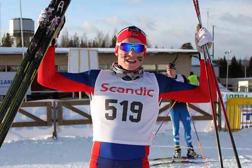 Vebjørn Hegdal jubler etter gull i Nordisk juniorlandskamp i svenske Örnsköldsvik 2015. Foto: Kristian Nordlunde Vebjørn Hegdal jubler etter gull i Nordisk juniorlandskamp i svenske Örnsköldsvik 2015. Foto: Kristian Nordlunde
