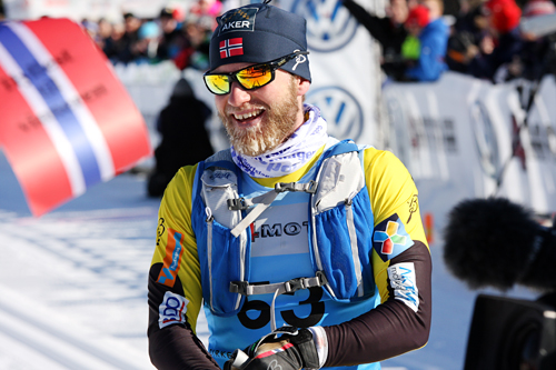 Martin Johnsrud Sundby etter sin 2. plass i Birken og Birkebeinerrennet 2015. Foto: Geir Nilsen/Langrenn.com. Martin Johnsrud Sundby etter sin 2. plass i Birken og Birkebeinerrennet 2015. Foto: Geir Nilsen/Langrenn.com.