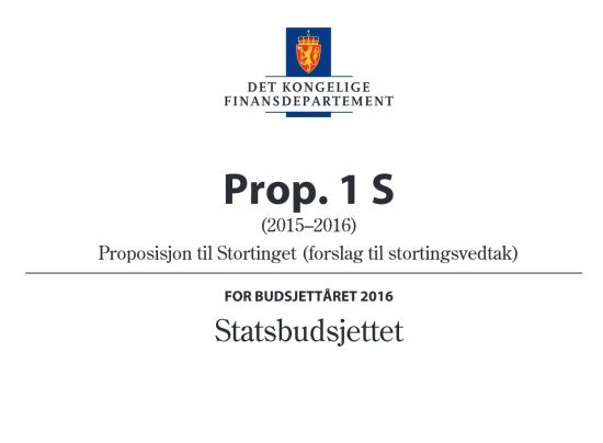 Statsbudsjettet 2016