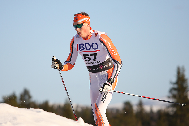 Mikael Gunnulfsen på vei inn mot 13.-plass under åpningsrennet på Beitostølen, 15 kilometer klassisk. Foto: Geir Nilsen/Langrenn.com. Mikael Gunnulfsen på vei inn mot 13.-plass under åpningsrennet på Beitostølen, 15 kilometer klassisk. Foto: Geir Nilsen/Langrenn.com.