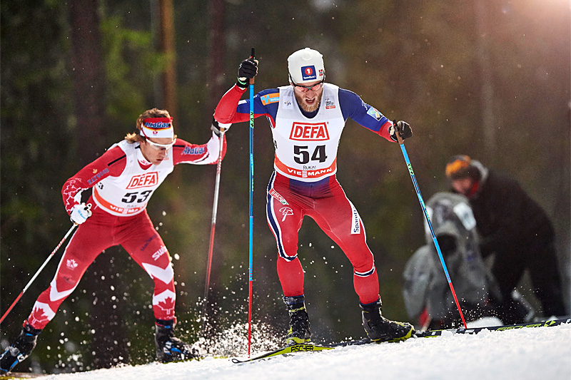 Martin Johnsrud Sundby på vei mot solid seier på 2. etappe av minitouren i Kuusamo og Ruka 2015. Foto: Felgenhauer/NordicFocus. Martin Johnsrud Sundby på vei mot solid seier på 2. etappe av minitouren i Kuusamo og Ruka 2015. Foto: Felgenhauer/NordicFocus.