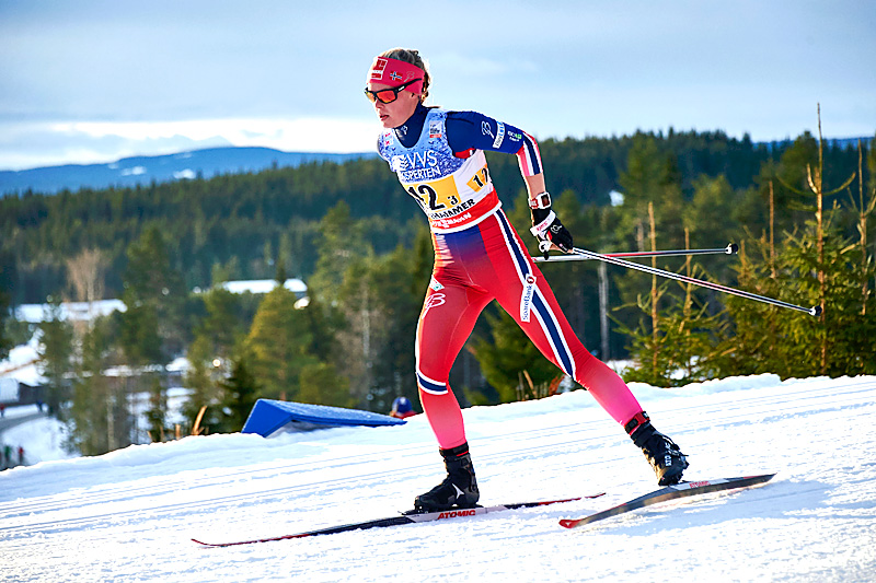 Anne Kjersti Kalvå gikk verdenscupstafetten på Lillehammer 2015 for det norske fjerdelaget som endte på 10.-plass. Foto: Modica/NordicFocus. Anne Kjersti Kalvå gikk verdenscupstafetten på Lillehammer 2015 for det norske fjerdelaget som endte på 10.-plass. Foto: Modica/NordicFocus.