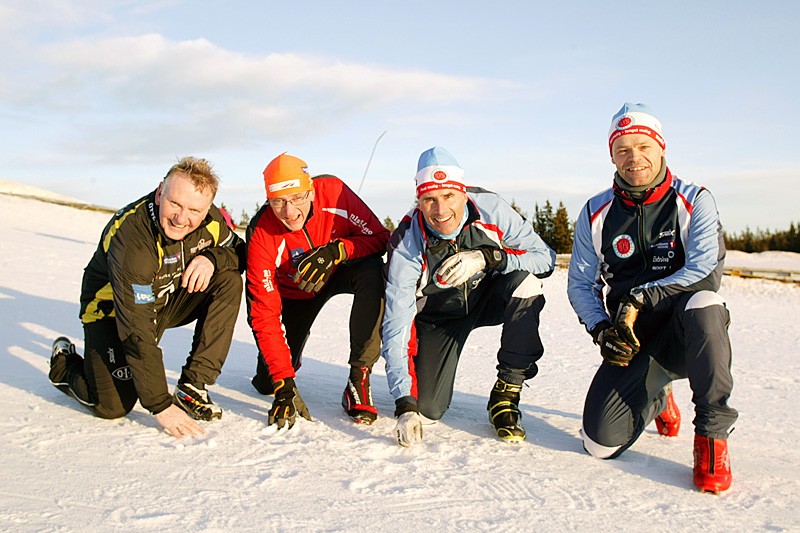 F.v. Trygve Slokvik, Ottestad IL, Martin Skramstad, Løten/Nordbygda ski, Jo Helgestad og Ole Chr. Bang fra Hamar skiklubb har planene klare for gjennomføringen av langrennscupen Tour de Hedmarken. Foto: Erik Neby. F.v. Trygve Slokvik, Ottestad IL, Martin Skramstad, Løten/Nordbygda ski, Jo Helgestad og Ole Chr. Bang fra Hamar skiklubb har planene klare for gjennomføringen av langrennscupen Tour de Hedmarken. Foto: Erik Neby.