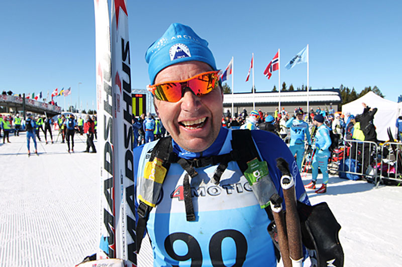 Erling Jevne smiler etter nok en klasseseier i Birkebeinerrennet 2015. Foto: Lars Krogsveen/Birken AS. Erling Jevne smiler etter nok en klasseseier i Birkebeinerrennet 2015. Foto: Lars Krogsveen/Birken AS.