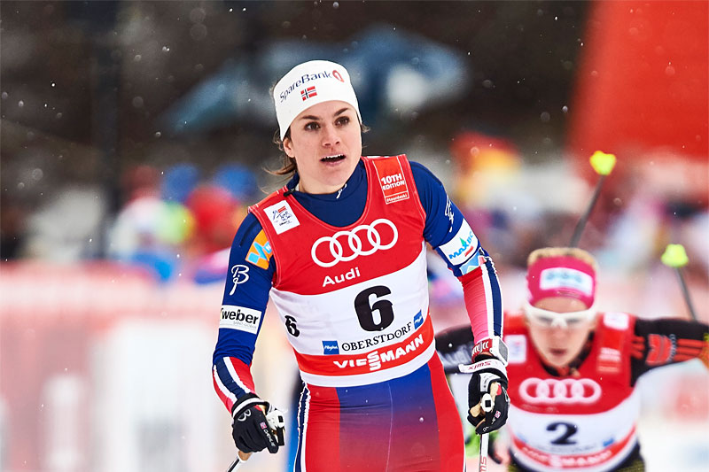 Heidi Weng kapret en sterk 2. plass i sprintfinalen i Oberstdorf under 4. etappe av Tour de Ski 2016. Foto: Felgenhauer/NordicFocus. Heidi Weng kapret en sterk 2. plass i sprintfinalen i Oberstdorf under 4. etappe av Tour de Ski 2016. Foto: Felgenhauer/NordicFocus.