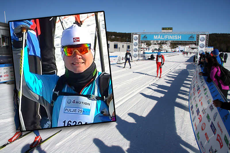 Rune Hansen, innfelt i bildet, er godt fornøyd med sin deltakelse i Birkebeinerrennet 2015. Foto: Privat og Geir Nilsen/Langrenn.com. Rune Hansen, innfelt i bildet, er godt fornøyd med sin deltakelse i Birkebeinerrennet 2015. Foto: Privat og Geir Nilsen/Langrenn.com.