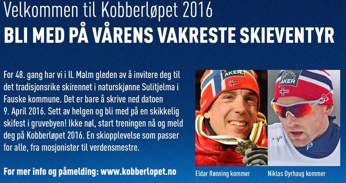 Kobberløpet skjermbilde 2016 Kobberløpet skjermbilde 2016