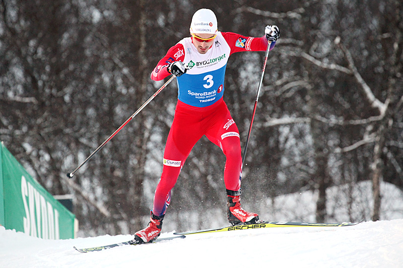 Finn Hågen Krogh ute i prologen til NM-sprinten i Tromsø 2016. Der endte han på 17. plass etter å ha trøblet med løypevalg underveis. Senere tok han gull i finalen. Foto: Erik Borg. Finn Hågen Krogh ute i prologen til NM-sprinten i Tromsø 2016. Der endte han på 17. plass etter å ha trøblet med løypevalg underveis. Senere tok han gull i finalen. Foto: Erik Borg.