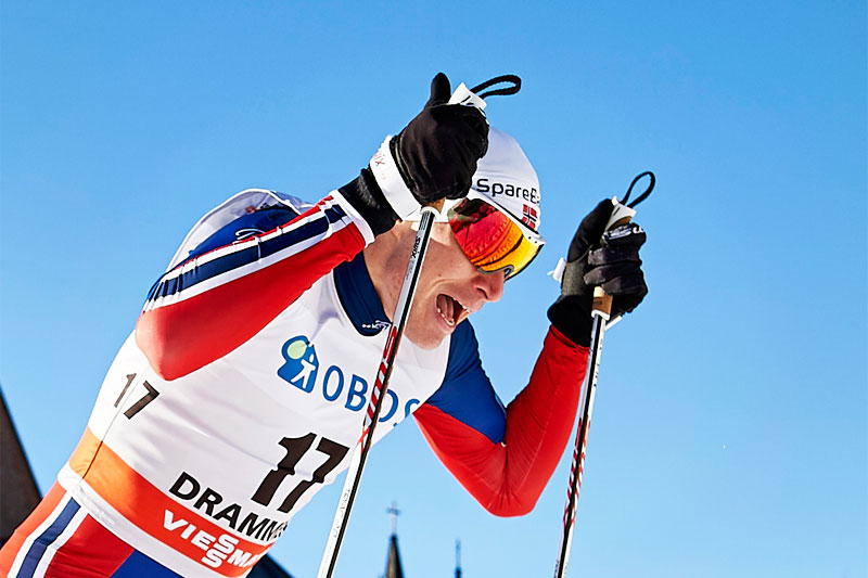 Ola Vigen Hattestad viste muskler under verdenscupsprinten i Drammen 2016 gjennom sin pene 2. plass. Foto: Felgenhauer/NordicFocus. Ola Vigen Hattestad viste muskler under verdenscupsprinten i Drammen 2016 gjennom sin pene 2. plass. Foto: Felgenhauer/NordicFocus.